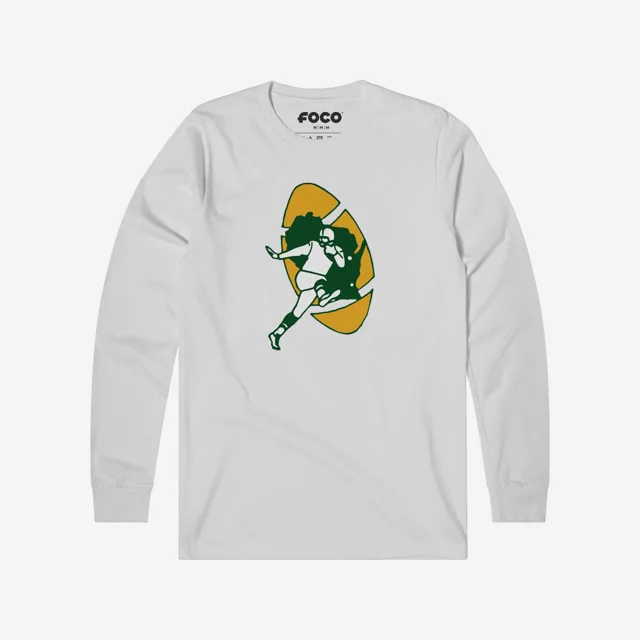 Green Bay Packers 1961 T-shirt à manches longues avec logo rétro