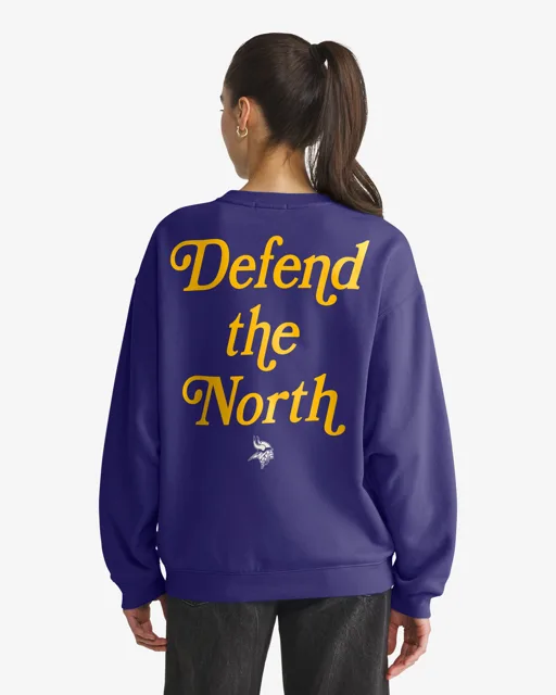 Minnesota Vikings SHOUT IT OUT '47 OVERSIZED CREW FEMME