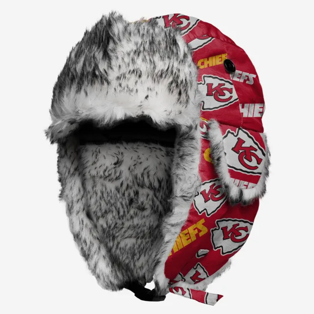 Kansas City Chiefs Chapeau de trappeur à imprimé répété