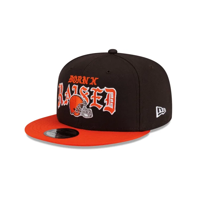 Born x Raised x Cleveland Browns Casquette Snapback bicolore 9FIFTY