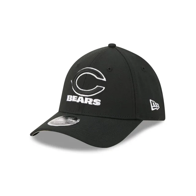 Chicago Bears Poly Noir & Blanc 39THIRTY M-Crown Stretch Fit Chapeau