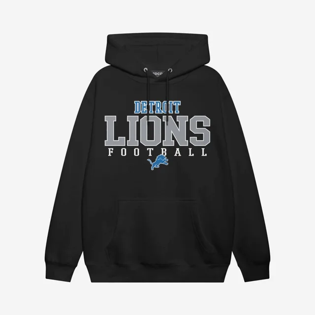 Detroit Lions Sweat à capuche avec logo de football