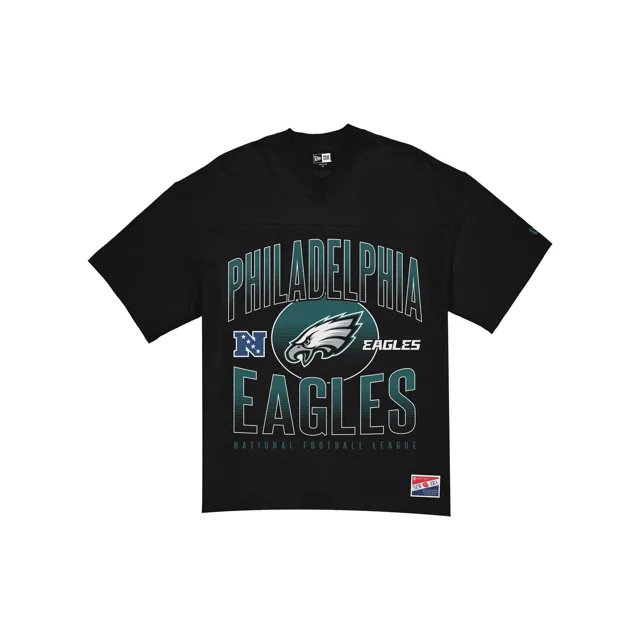 Philadelphia Eagles T-shirt carré noir à retour