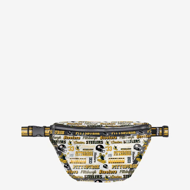 Pittsburgh Steelers Répétez le sac banane transparent à imprimé rétro