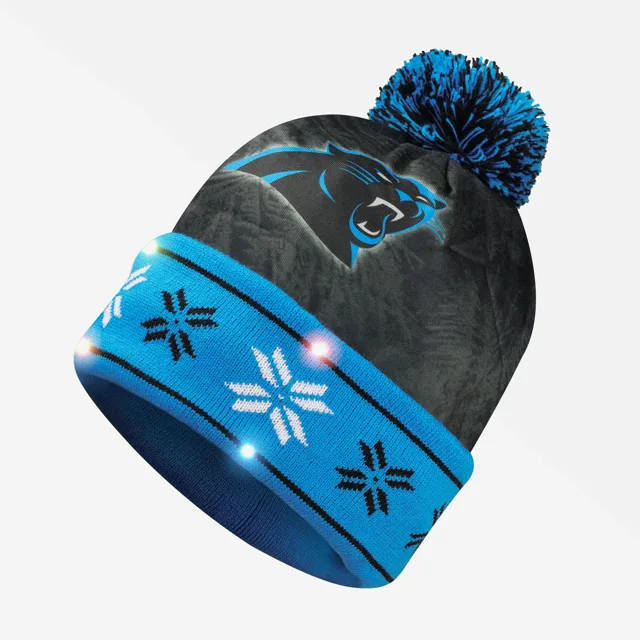 Bonnet lumineux Carolina Panthers avec grand logo