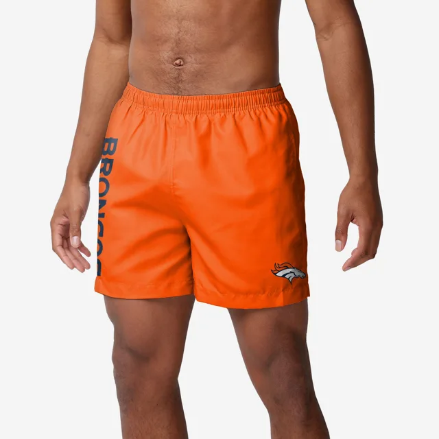 Denver Broncos Maillot de bain uni Wordmark 5,5"