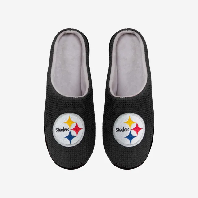 Pantoufle à glissière en mousse à mémoire de forme Pittsburgh Steelers