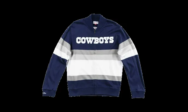 Pull zippé à rayures frontales NFL "Dallas Cowboys - Marine" SWTRAJ18024 DCONAVY