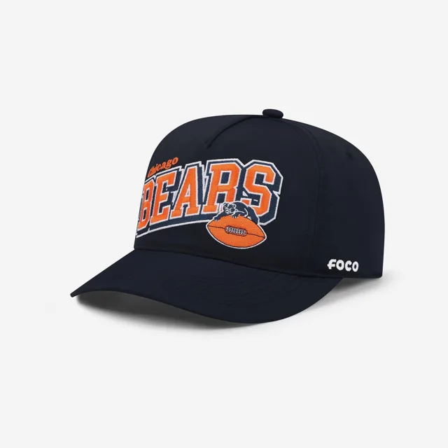 Chicago Bears Casquette RF avec mot-symbole ondulé rétro Poly Marquee