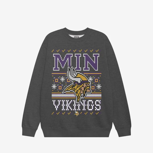 Minnesota Vikings Sweat-shirt à col rond des fêtes