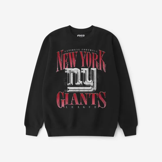 New York Giants Sweat-shirt à col rond chromé Stack