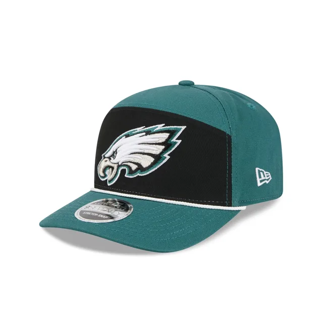 Philadelphia Eagles Chapeau extensible à panneau divisé 9SEVENTY