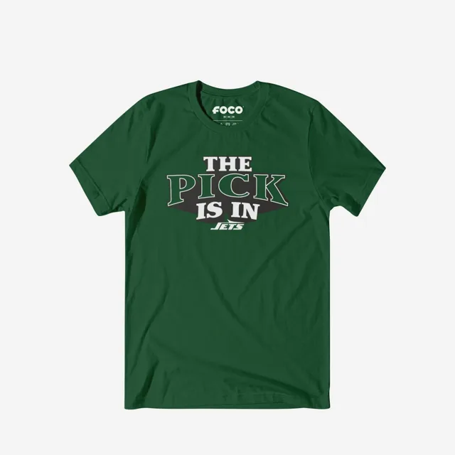 Le choix New York Jets est en t-shirt