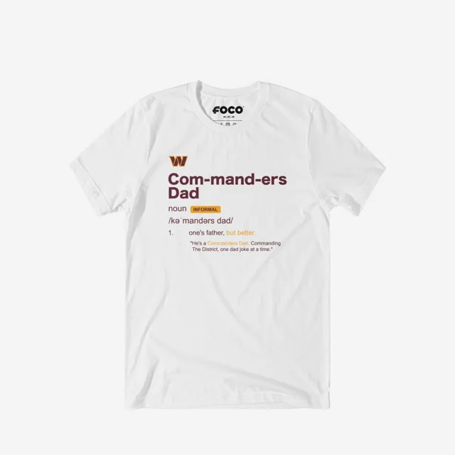 Washington Commanders T-shirt définition papa