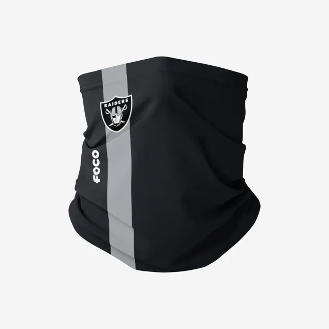 Écharpe de guêtre de ligne de touche Las Vegas Raiders sur le terrain