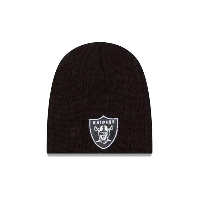 Las Vegas Raiders Mini Fan Bonnet tricoté tête de mort pour enfants