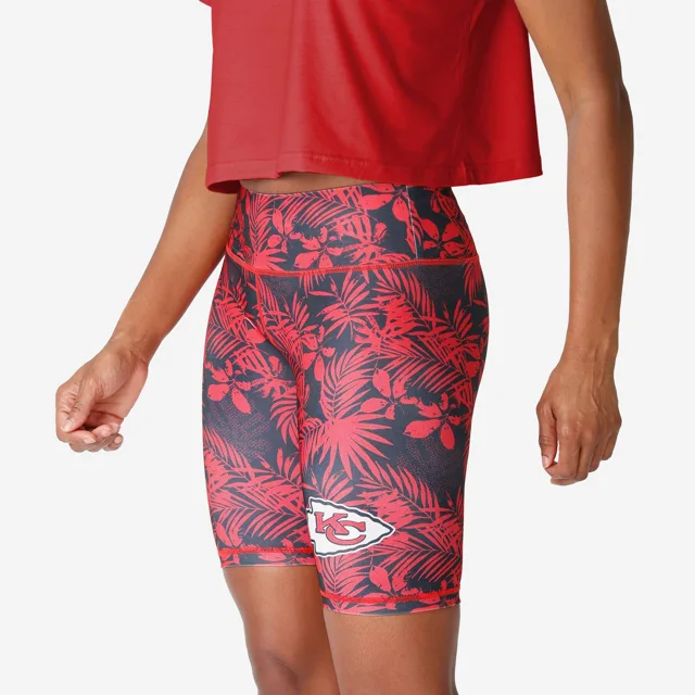 Kansas City Chiefs Short de vélo fleuri pour femme