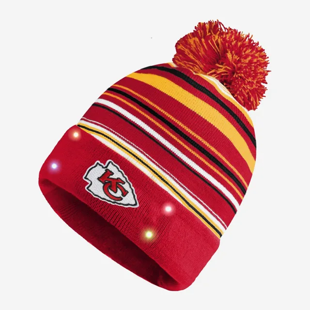Bonnet lumineux à rayures horizontales Kansas City Chiefs