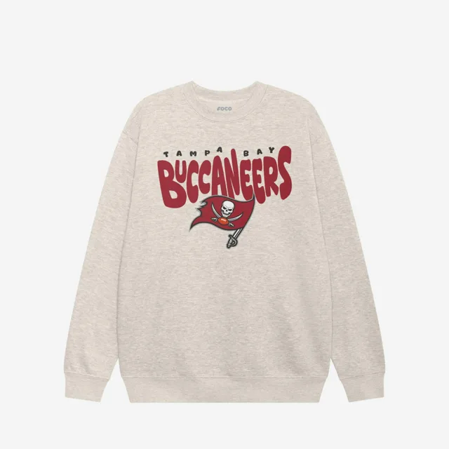 Sweat-shirt à col rond bulle Tampa Bay Buccaneers