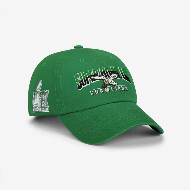 Philadelphia Eagles Casquette décontractée avec logo rétro Super Bowl LIX Champions