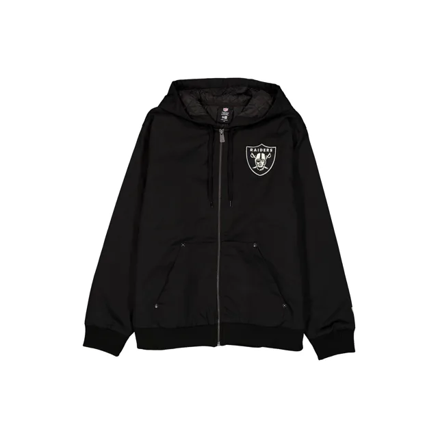 Las Vegas Raiders Veste noire entièrement zippée avec logo camouflage