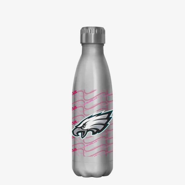 Philadelphia Eagles Super Bowl LIX Bound Silver Bouteille en acier inoxydable de 17 oz