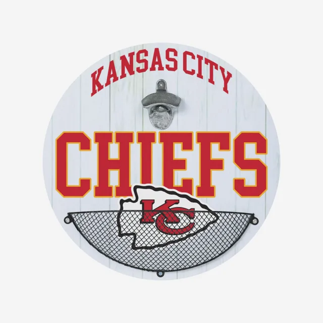 Kansas City Chiefs Ouvre-bouteille Cap Catcher Panneau mural