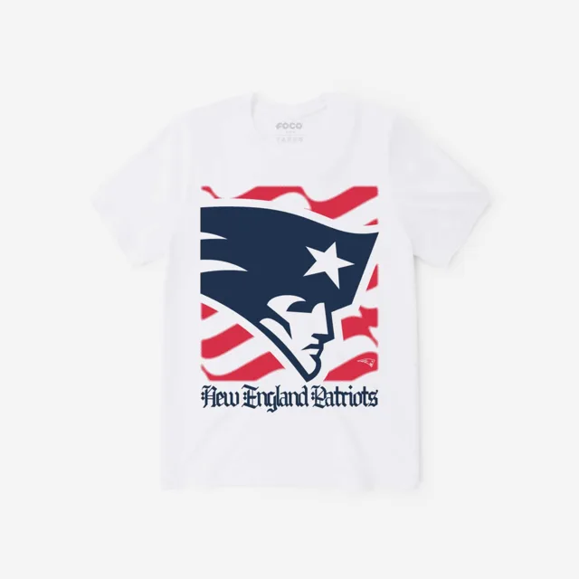 New England Patriots T-shirt avec le mot-symbole du patrimoine américain