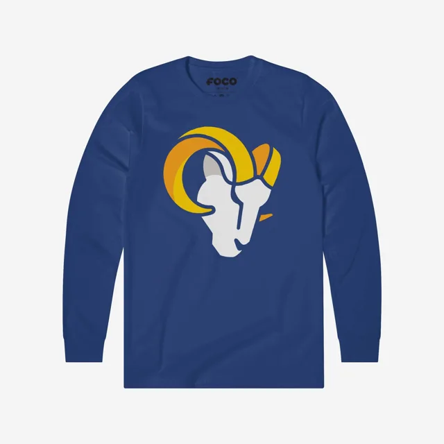 Los Angeles Rams 2020 T-shirt à manches longues avec logo principal rétro