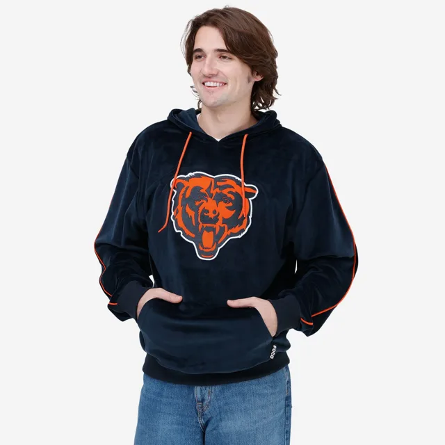 Sweat à capuche en velours Chicago Bears