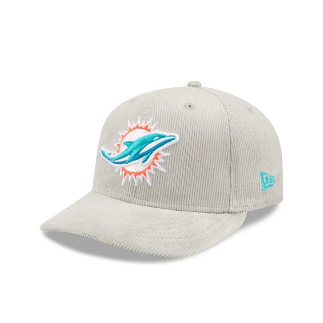 Miami Dolphins Chapeau ajusté 59FIFTY en velours côtelé gris clair