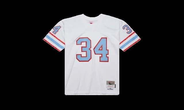 NFL JERSEY BLANC OILERS 1979 EARL CAMPBELL "OILERS" JY8592 HOIWHIT