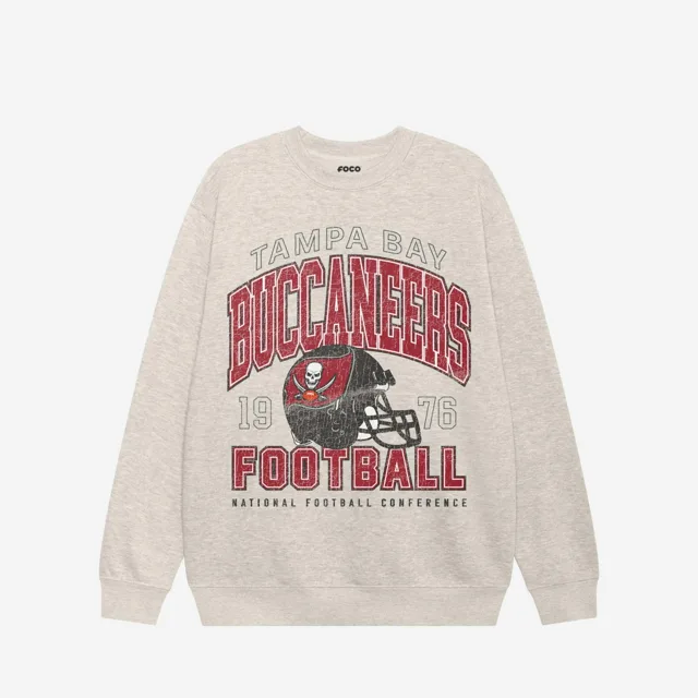 Sweat-shirt universitaire à col rond Tampa Bay Buccaneers