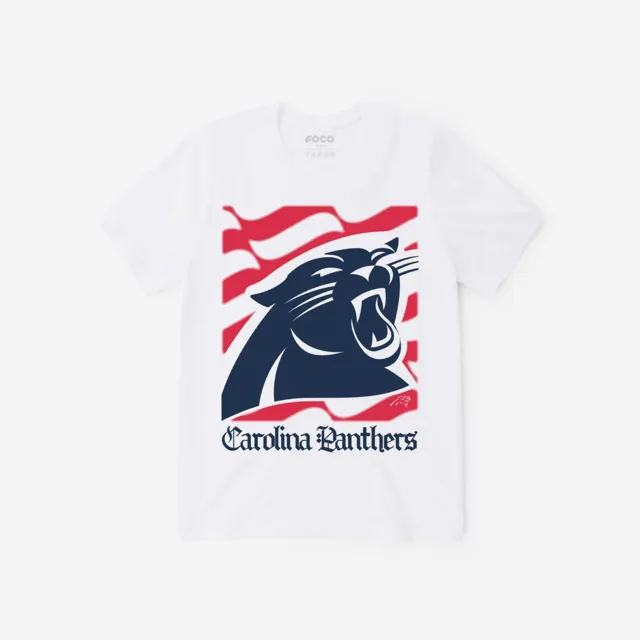 Carolina Panthers T-shirt avec le mot-symbole du patrimoine américain