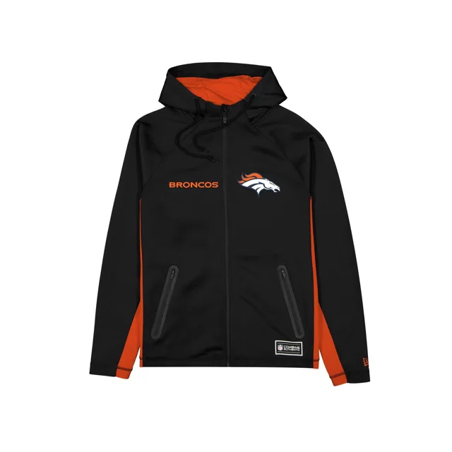 Denver Broncos Combine Noir Sweat à capuche entièrement zippé