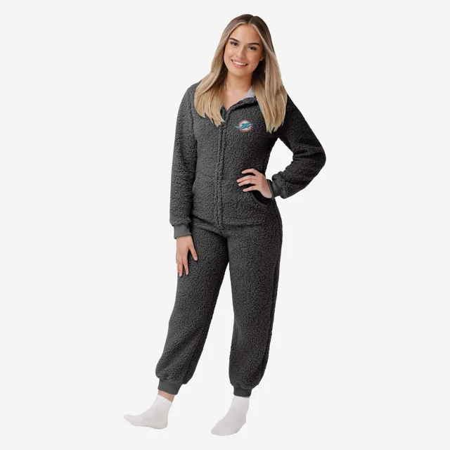 Miami Dolphins Pyjama une pièce Sherpa pour femme