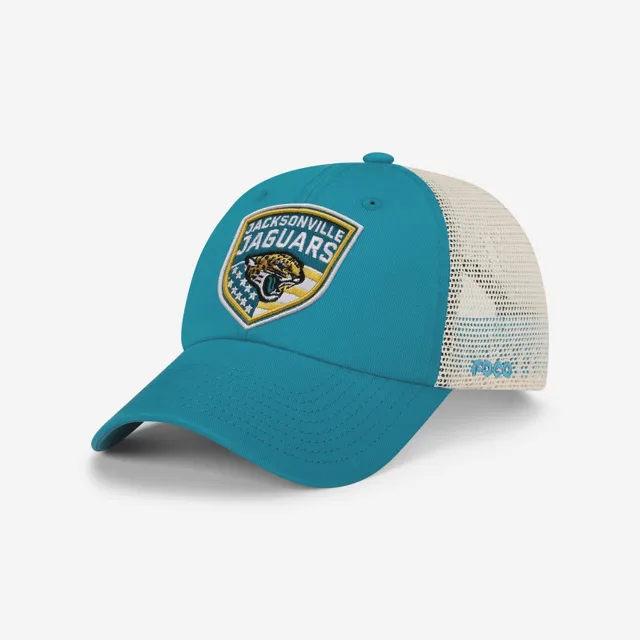 Jacksonville Jaguars Casquette de camionneur décontractée avec patch Americana