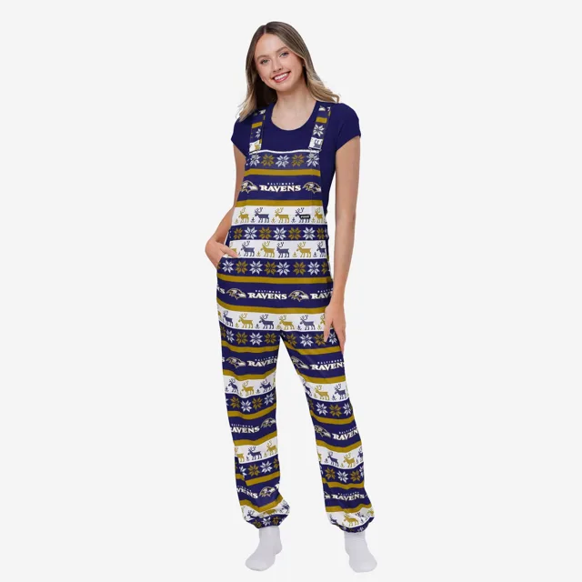 Baltimore Ravens Salopette à bretelles Ugly Home Gating pour femme