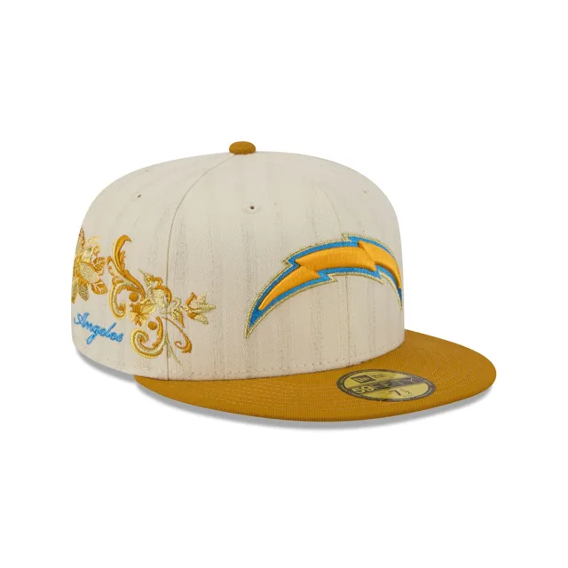 Los Angeles Chargers Casquette ajustée à chevrons chromée 59FIFTY