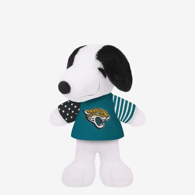 Jacksonville Jaguars Drapeau des États-Unis Snoopy Peanuts Team Jersey Peluche