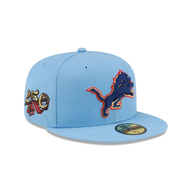 Detroit Lions Casquette ajustée 59FIFTY rouge, blanc et bleu