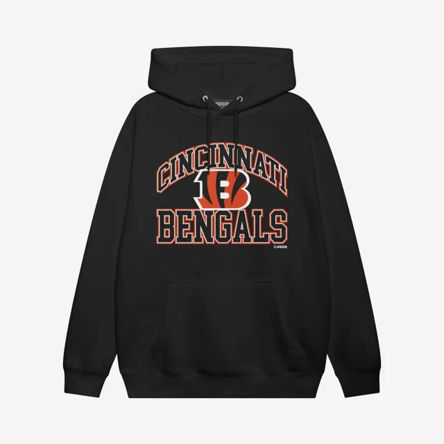 Cincinnati Bengals Sweat à capuche avec mot-symbole arqué