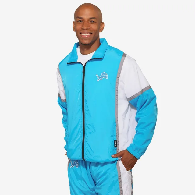 Detroit Lions Veste Gameday en nylon froissé