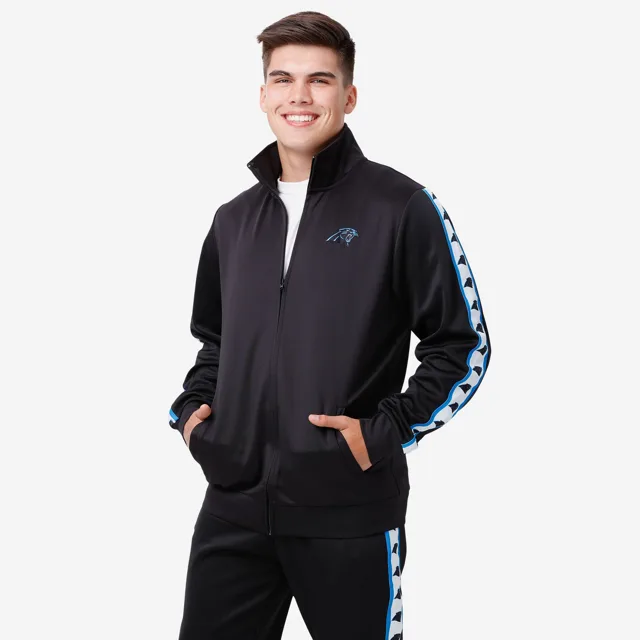 Carolina Panthers Veste de survêtement à logo rayé