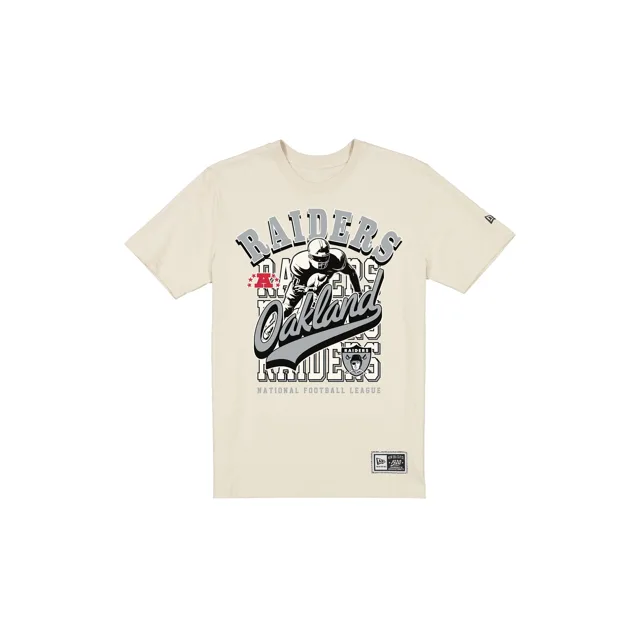 Las Vegas Raiders Casque de retour T-shirt blanc chromé