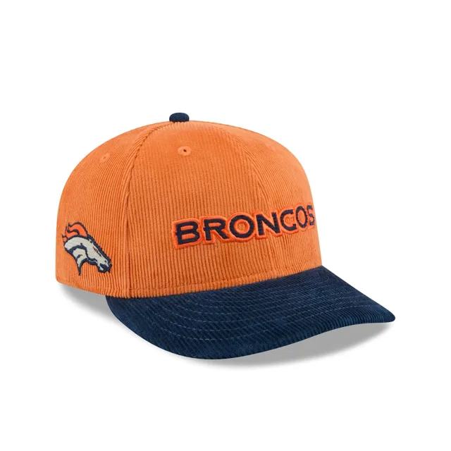 Denver Broncos Chapeau Snapback 9FIFTY en velours côtelé bicolore