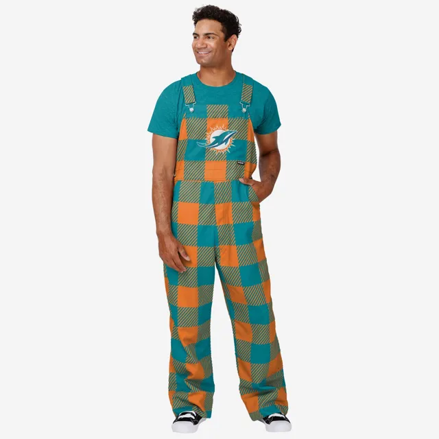 Miami Dolphins Salopette à carreaux pour hommes