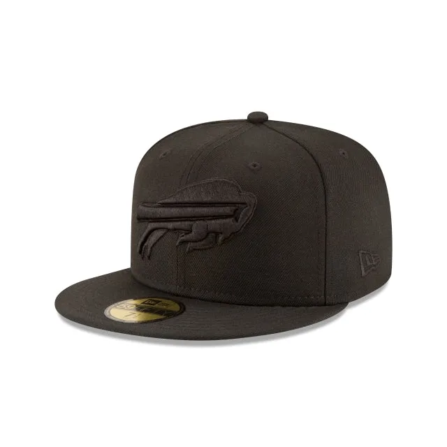 Buffalo Bills Basic Noir sur Noir 59FIFTY Chapeau ajusté
