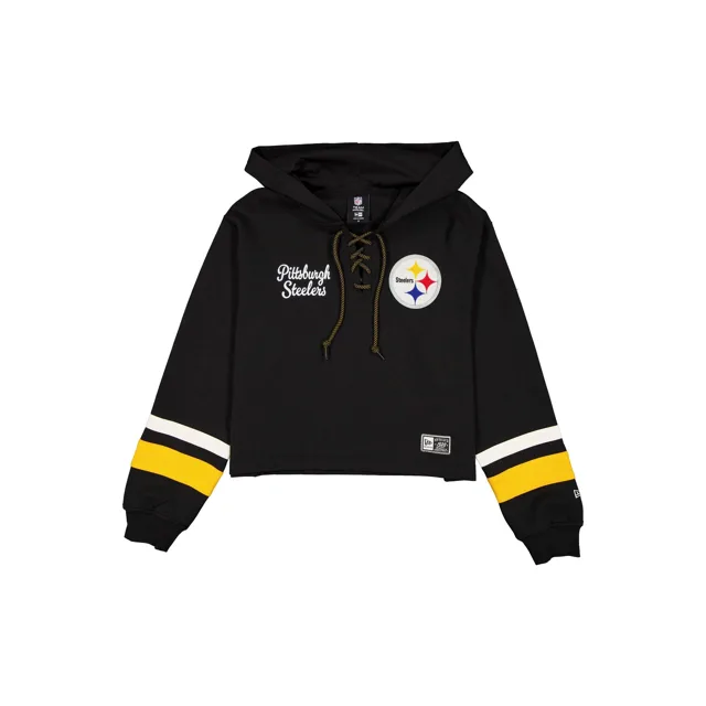 Pittsburgh Steelers Sweat à capuche court à nouer pour femme