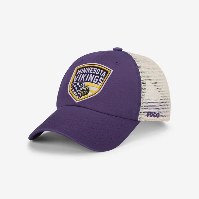 Minnesota Vikings Casquette de camionneur décontractée avec patch Americana
